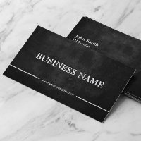 DJs Music Grunge Dark Chalkboard Business Card