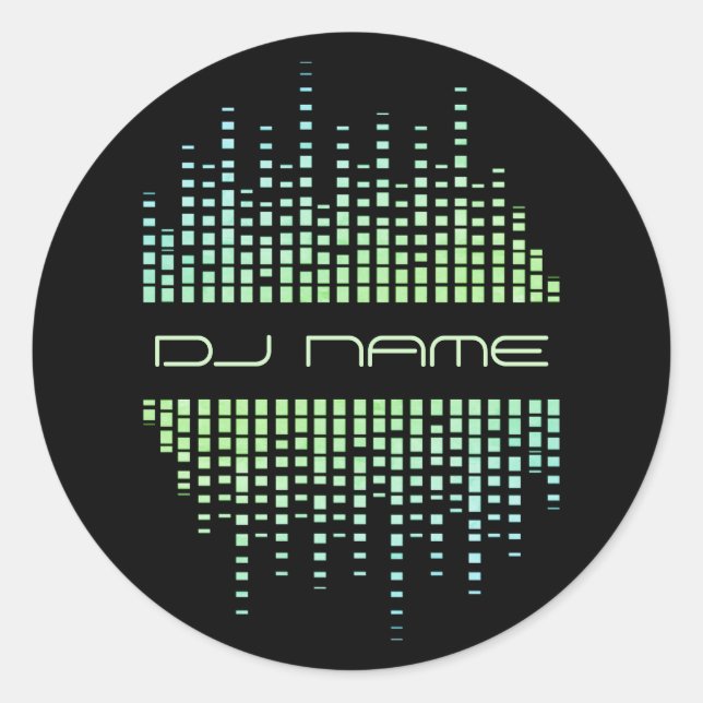 DJs Music Producer Remixer Classic Round Sticker (Front)