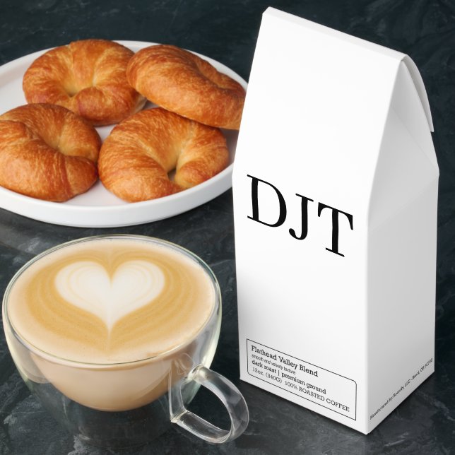 DJT Initials – Premium Monogram Lighter Roasted Coffee (Breakfast)