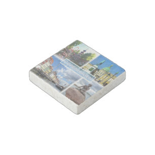DK Copenhagen - Tivoli Garden - Amalienborg County Stone Magnet