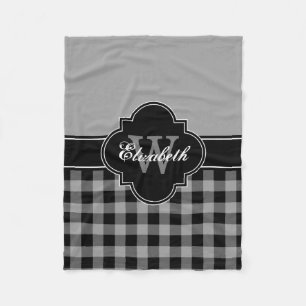 Dk Gray Buffalo Plaid Lumberjack CB 1IQIRN Fleece Blanket