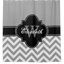 Dk Gray Wht LG Chevron Black 1ICBR Name Monogram