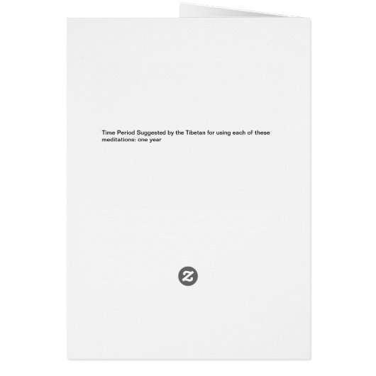 DK Meditation Series: Meditation IV - CARD (Back)