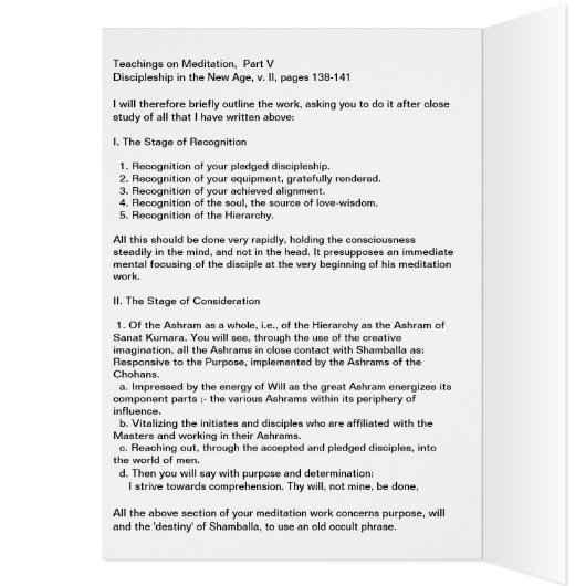 DK Meditation Series: Meditation IV - CARD (Inside (Left))