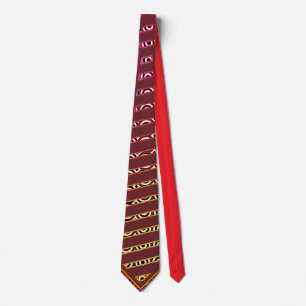 Dk Red Geo Shirt Suit Accessory Tie