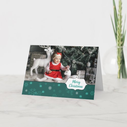 DKG Snowy Digital Photo Christmas Cards Personal