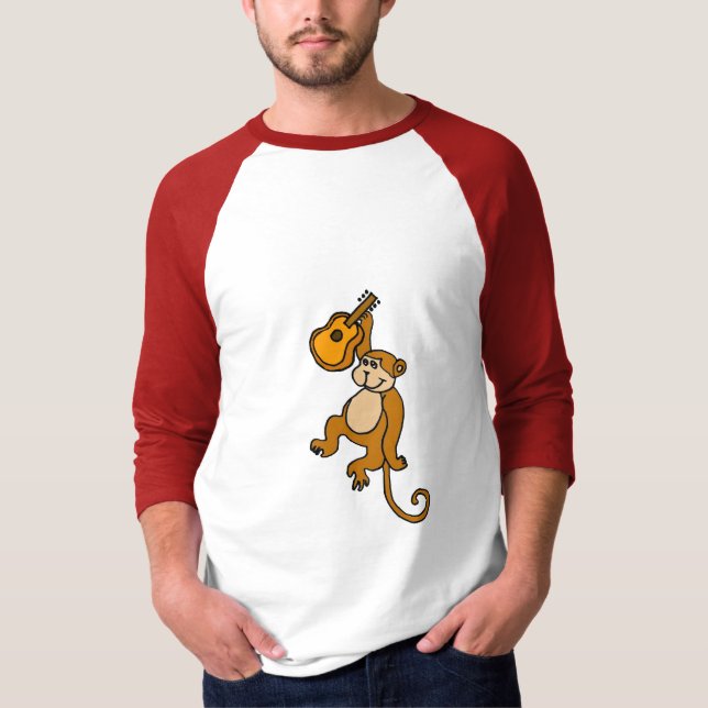 DL- Funny Monkey with Guitar Shirt (Front)