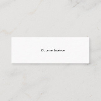 DL Letter Envelope Calling Card