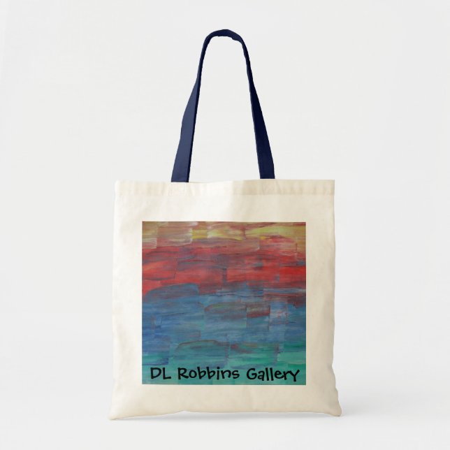 DL Robbins Gallery Tote Sunset over Lake Bag (Front)