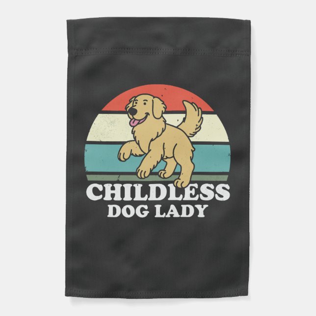 dless Dog Lady Garden Flag (Front)