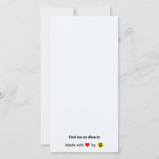 DLive Thank You Card