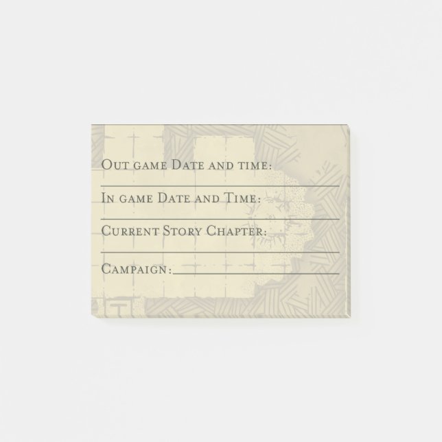 DM Graphic Organizer; Date, Time, Campaign Post-it Notes (Front)