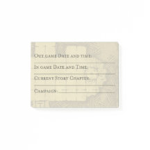 DM Graphic Post-it Organizer; Date, Time, Campaign