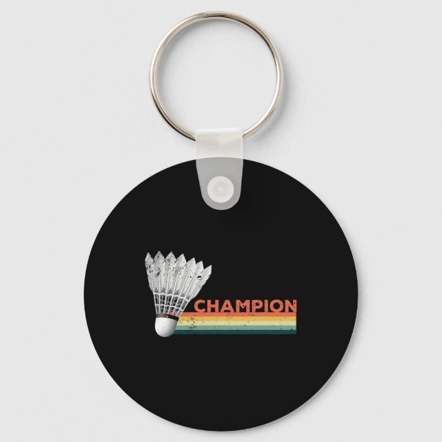 Dminton Player Champion  Keychain (Front)