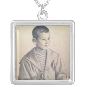 Dmitri Dmitrievich Shostakovich as a Child Silver Plated Necklace
