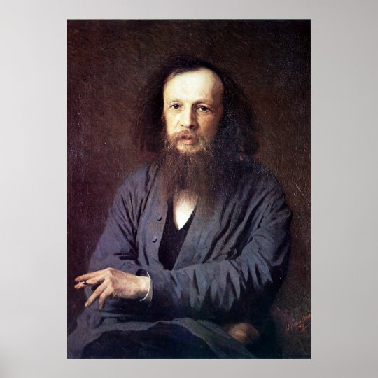 Dmitri Ivanovich Mendeleev By Ivan Kramskoy Poster