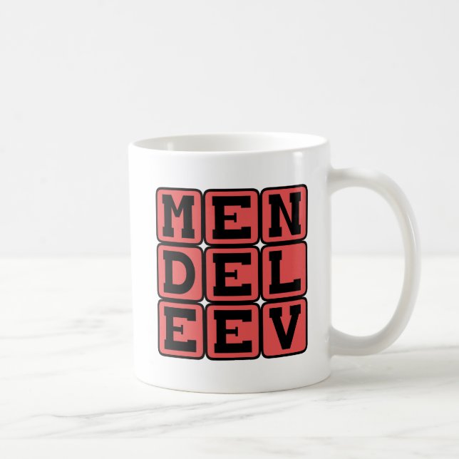 Dmitri Mendeleev, Russian Chemist Coffee Mug (Right)