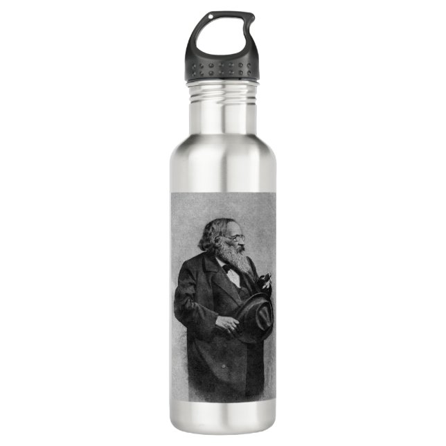 Dmitri Mendeleev Stainless Steel Water Bottle (Front)