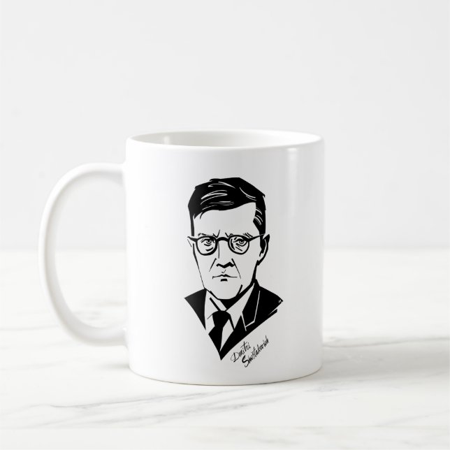 Dmitri Shostakovich Coffee Mug (Left)