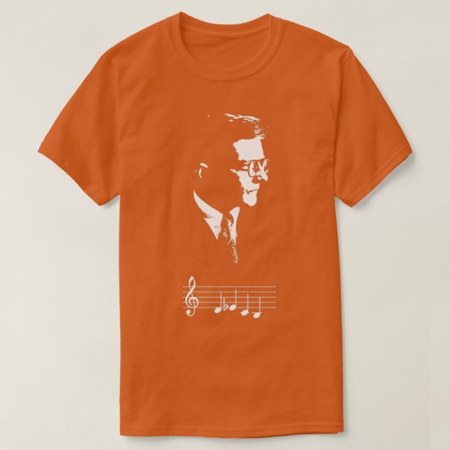 Dmitri Shostakovich DSCH motif musical notes Gift  T-Shirt (Design Front)