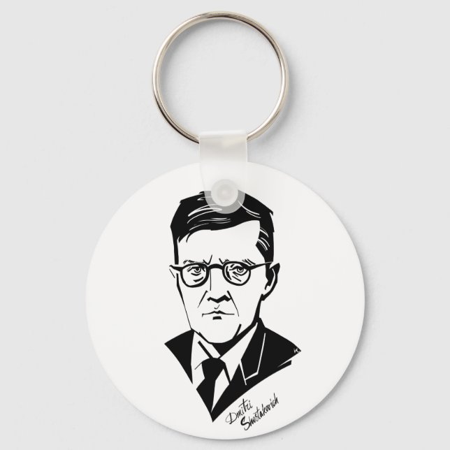 Dmitri Shostakovich Keychain (Front)