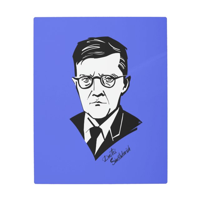 Dmitri Shostakovich Metal Print (Front)