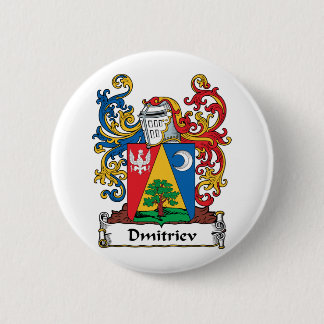 Dmitriev Family Crest Pinback Button