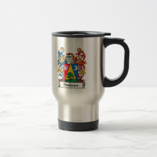 Dmitriev Family Crest Travel Mug