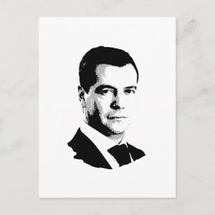 Dmitriy Medvedev Postcard