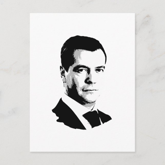 Dmitriy Medvedev Postcard (Front)