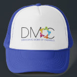 DMOC Logo Blue Hat<br><div class="desc">When you have Mom hair and you don't care, you need something to handle that situation! Walla! Trucker hat to the rescue!</div>