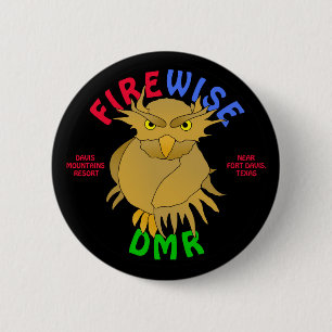 DMR Firewise Owl buttons & more (black)