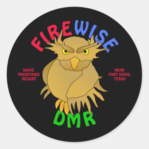 DMR Firewise Owl Stickers  more black