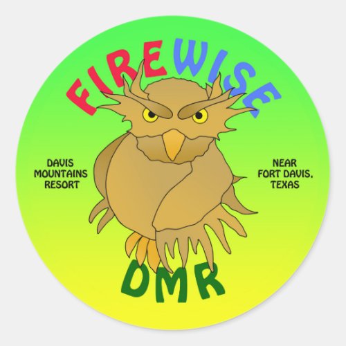 DMR Firewise Owl stickers  more green