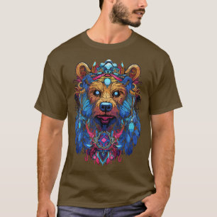 DMT Art Psychedelic Bear T-Shirt