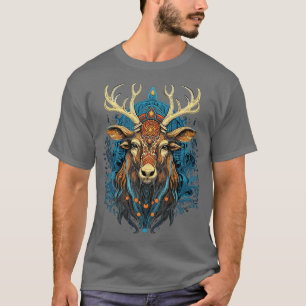 DMT Art Psychedelic Reindeer T-Shirt