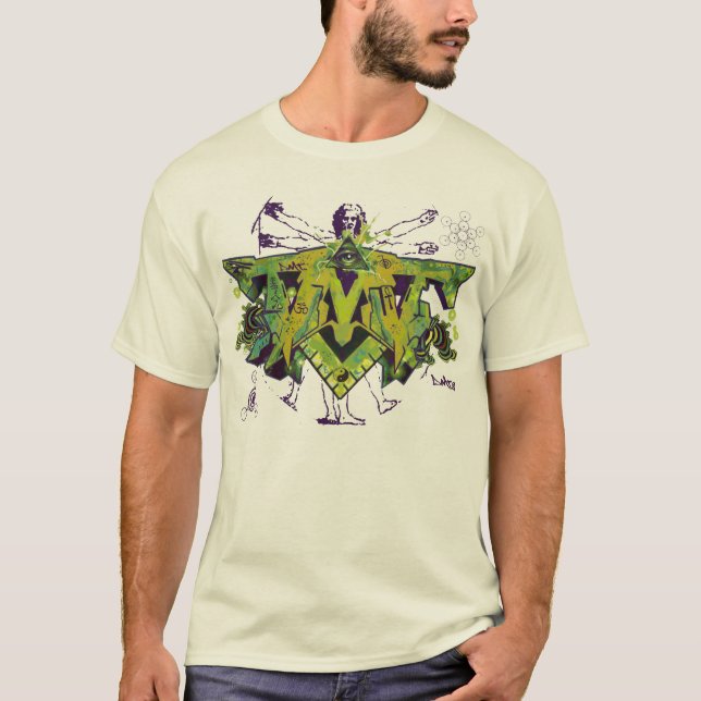 DMT SPIRITUAL GRAFFITI AYAHUASCA T-SHIRT (Front)
