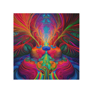 DMT Tunnel Wood Wall Art
