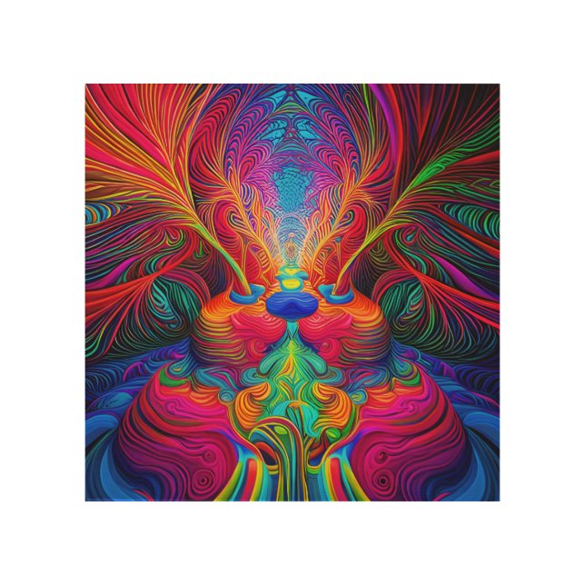 DMT Tunnel  Wood Wall Art (Front)