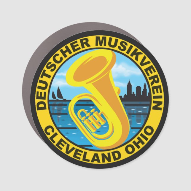 DMV 3" Round Car Magnet (Front)