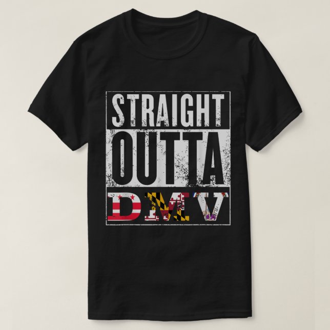 DMV - D.C., Maryland, Virginia - Souvenir T-Shirt (Design Front)