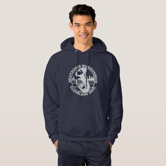 DMV Hooded Sweatshirt White Logo (Front Full)