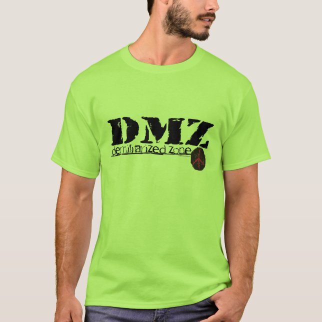 DMZ Demilitarized Zone no war no h8 no man's land T-Shirt (Front)