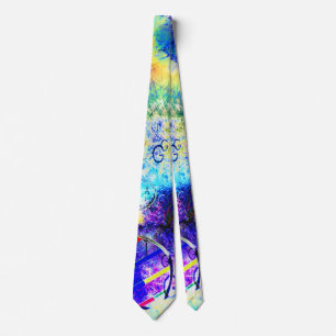 DNA art code Neck Tie