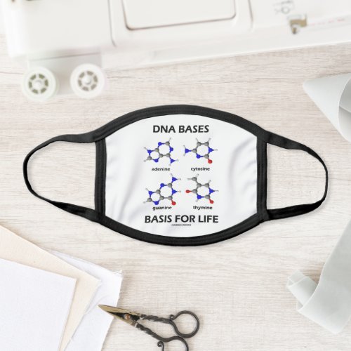 DNA Bases Basis For Life Molecular Structure Face Mask