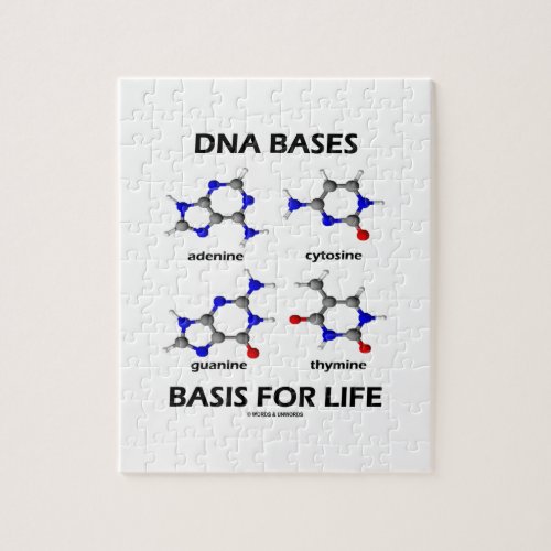 DNA Bases Basis For Life Molecular Structure Jigsaw Puzzle