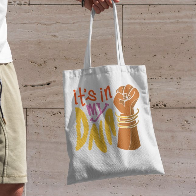 Dna Black History Month Fist Tote Bag (Creator Uploaded)