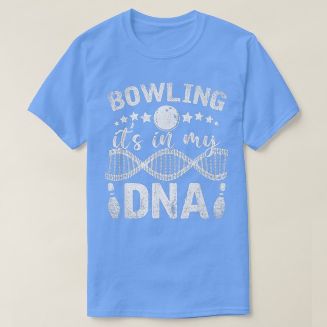 Dna Bowling Player Gift Sport Team Bowling Alley B T-Shirt (Design Front)