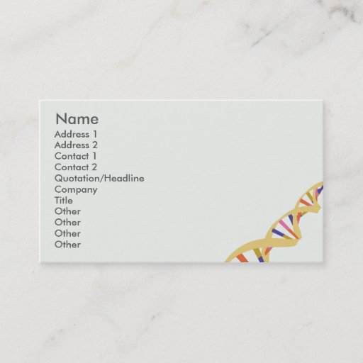 Customizable DNA - Business Business Cards