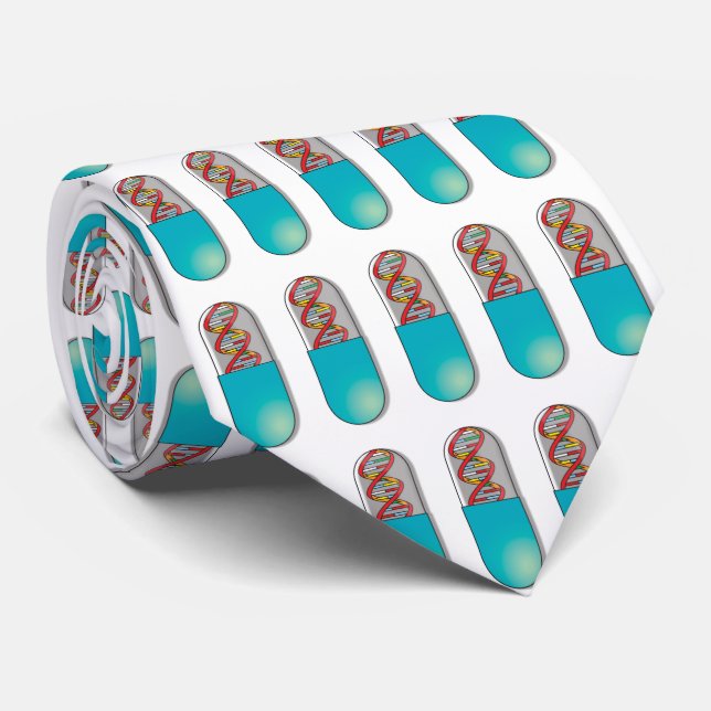 DNA Capsule Science Tie (Rolled)
